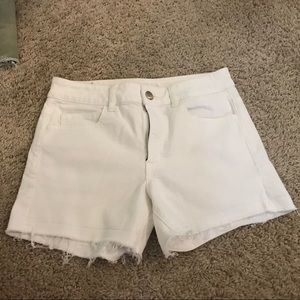 American Eagle White Jean shorts